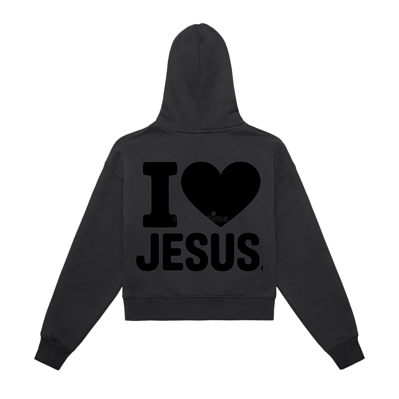 Zip-Up Cropped Hoodie