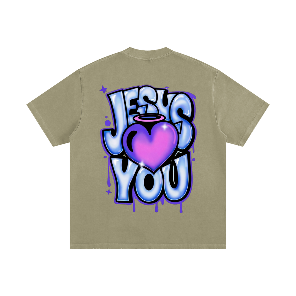 Heavyweight Vintage Washed Frayed T-Shirt