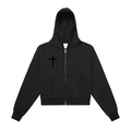 Zip-Up Cropped Hoodie