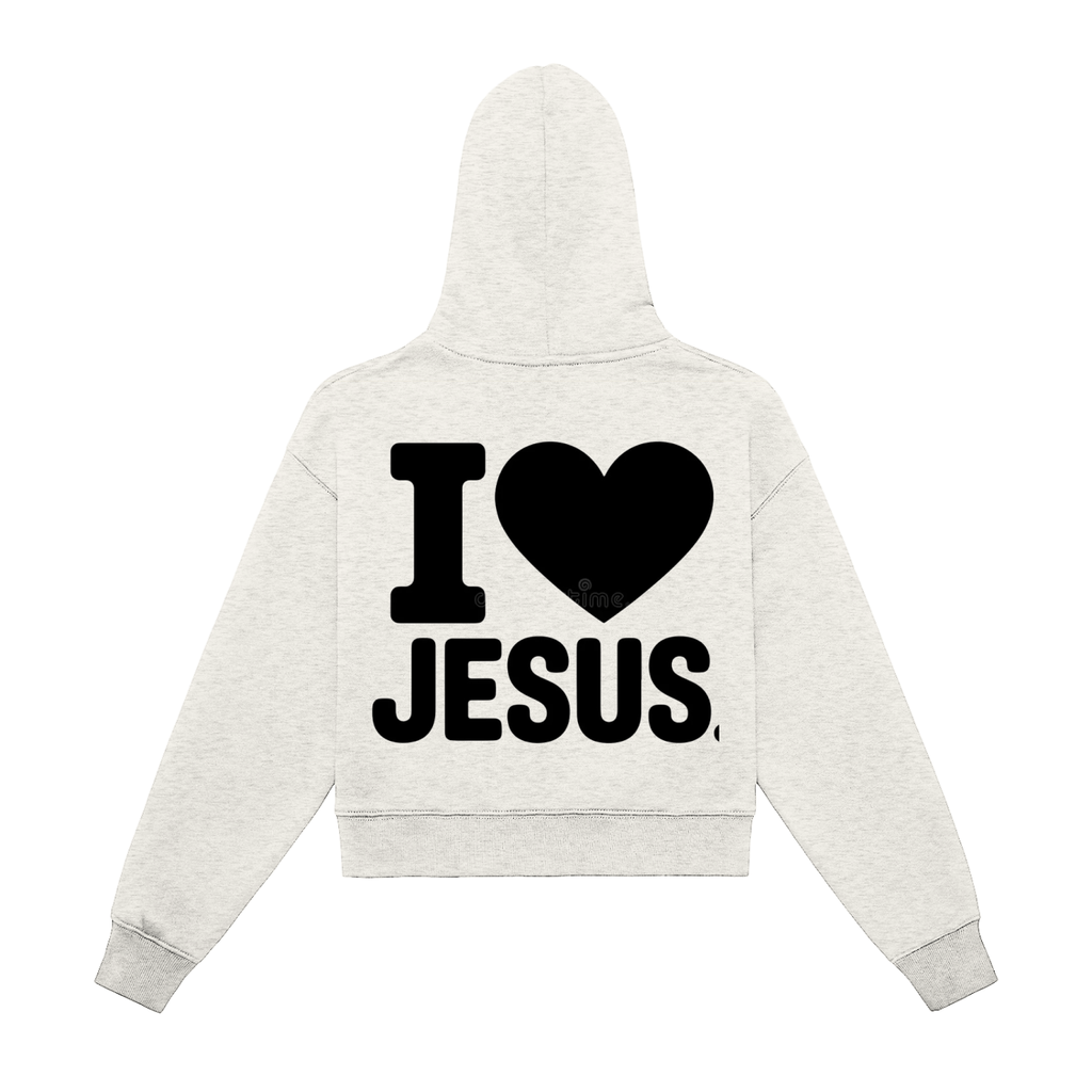 Zip-Up Cropped Hoodie