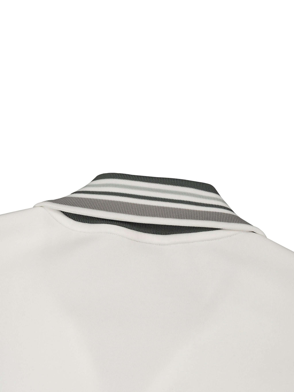 Striped Rib Collar Zip Jacket